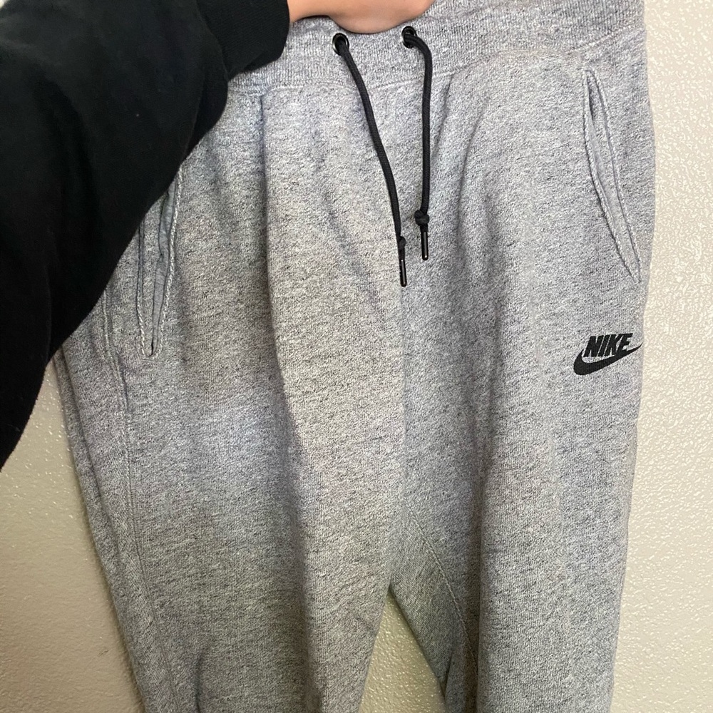 Nike grey sweatpants cutoff